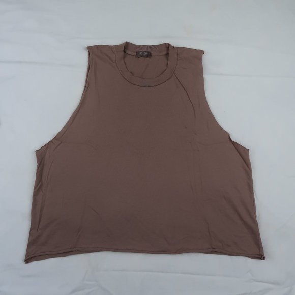 BRANDY MELVILLE TAN MUSCLE TEE - Picture 2 of 7